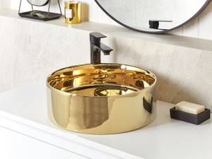 Waschbecken TEBAR Gold - Keramik - 40 x 12 x 40 cm