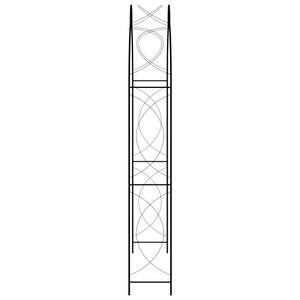 Rosenbogen M627434 Schwarz - Metall - 150 x 240 x 34 cm