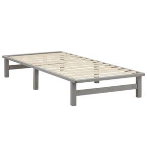 Palettenbett mit Lattenrost 2193 Breite: 90 cm - Grau