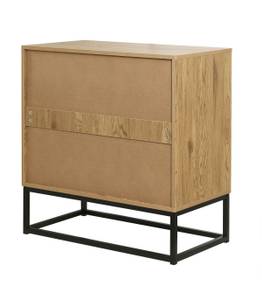 Commode Jill Marron - Bois manufacturé - 39 x 80 x 80 cm