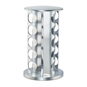 Gewürzkarussell mit 20 Gläsern Silber - Glas - Metall - Kunststoff - 20 x 35 x 20 cm