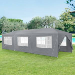 Pavillon de Jardin Wedau Gris - Largeur : 900 cm