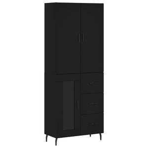 Highboard DE8266 Schwarz - Holzwerkstoff - 34 x 180 x 70 cm