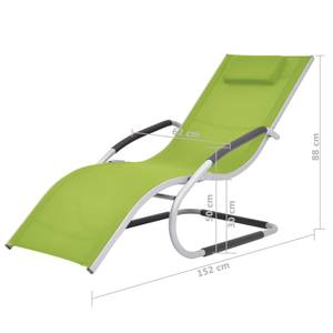 Chaise longue 299974 Vert