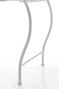 Table de jardin Zarina Blanc - Métal - 49 x 46 x 45 cm