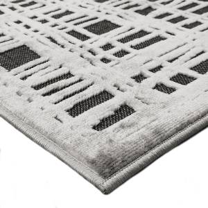 Tapis EMPRISE CHAINE ET TRAME Gris - Textile - 120 x 170 x 170 cm