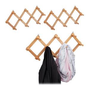 3x Garde robe mural en bois pliable Marron clair