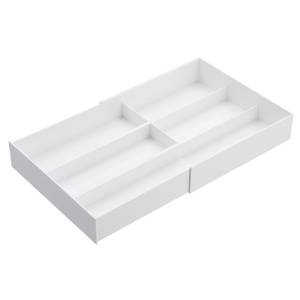 Schubladen Organizer Büro TOWER Weiß - Kunststoff - 25 x 6 x 45 cm