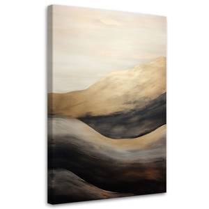 KUNSTDRUCK Golden Waves on Monochrome 4 60 x 90 cm