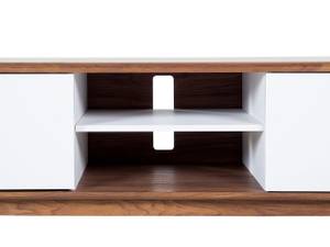 Meuble TV ROCHESTER Marron - Blanc - Bois manufacturé - 142 x 53 x 40 cm