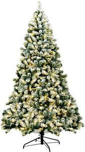225cm LED Künstlicher Weihnachtsbaum Grün - Kunststoff - 137 x 225 x 137 cm