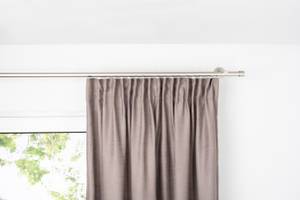 Schlaufengardine Balance 2er Set Taupe - Höhe: 300 cm