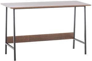 Schreibtisch Wilmington Schwarz - Braun - Holzwerkstoff - 120 x 71 x 45 cm