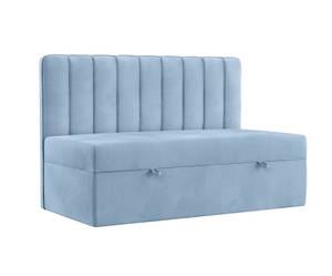 Kinder-Boxspringbett AVERY Hellblau - Tiefe: 90 cm