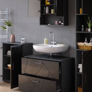 Mobilier de salle de bains Irma Anthracite - Anthracite brillant