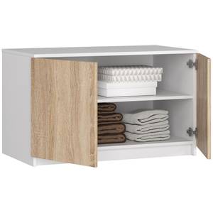 Surmeuble pour Armoire S90 2T CLP Imitation chêne de Sonoma - Blanc