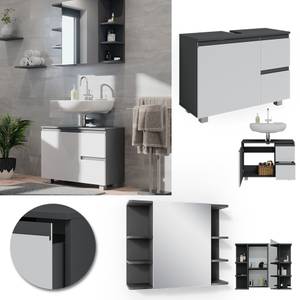 Mobilier de salle de bains J-Shape Anthracite