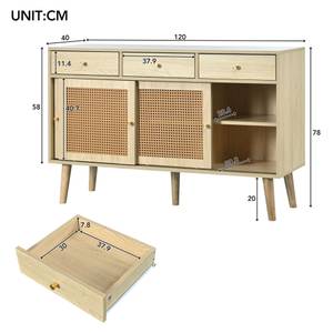 Sideboard NaturRattan Ⅲ Beige