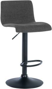 Tabouret de bar Branford Lot de 2 Gris lava - Textile