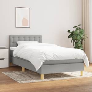 Boxspringbett 3017288-25 Hellgrau - 90 x 193 cm