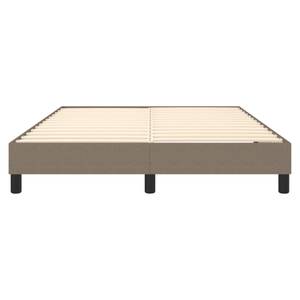 Cadre de lit 3016024-4 Noir - Taupe - Largeur : 140 cm