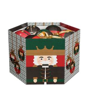 Weihnachtsbaumkugeln-Set Rot - Kunststoff - 8 x 8 x 8 cm