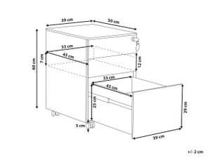 Armoire de bureau CAMI Blanc crème - Blanc