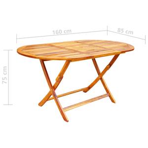 Garten-Essgruppe (9-teilig) 3006399-1 Braun - Massivholz - Holzart/Dekor - 85 x 75 x 160 cm