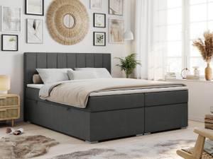 Boxspringbett ALLY Breite: 120 cm - H3 - Textil