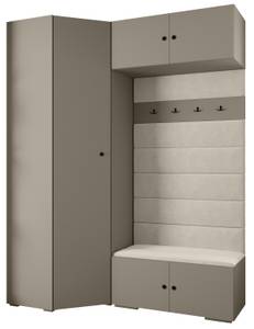 Garderobe Inova 2 Z21 Schwarz - Grau - Weiß - Schwarz