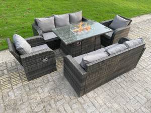 Rattan outdoor patio set discount