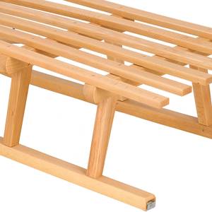 Holzschlitten mit Zugseil 89cmBuchenholz Braun - Massivholz - 35 x 22 x 89 cm