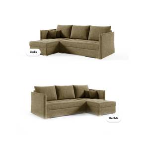 Ecksofa Eckcouch Hamburg L Form Couch Braun - Ecke davorstehend rechts