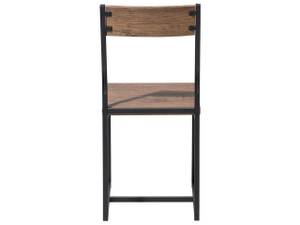 Esstischset LAREDO 7-tlg Schwarz - Braun - Holzwerkstoff - 150 x 75 x 90 cm