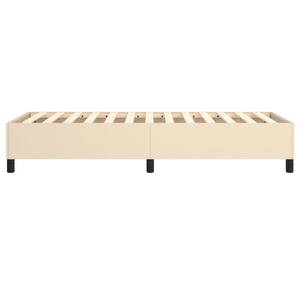 Cadre de lit 3016024-5 Noir - Blanc crème - Largeur : 90 cm