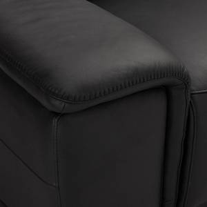 Ecksofa Relaxsofa Alexa Schwarz Schwarz - Echtleder - 102 x 73 x 287 cm