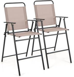 Klappstühle ZB33578NQ-4 (2er Set) Beige - Metall - 69 x 112 x 53 cm