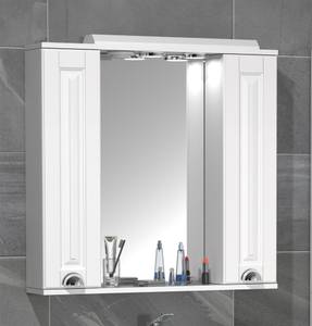 Armoire de toilette Casalo Blanc - Bois manufacturé - 75 x 71 x 14 cm