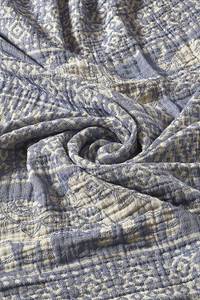 Tagesdecke Namaste Blau - Textil - 220 x 1 x 240 cm