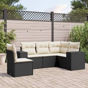 Gartensitzgruppe K599(5-tlg) Schwarz - Massivholz - 69 x 62 x 62 cm