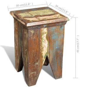 Tabouret vintage 240951 Marron - Bois massif - 30 x 45 x 30 cm