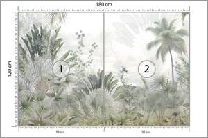 Papier Peint PLANTES Tropicales Feuilles 180 x 120 x 120 cm