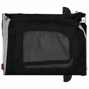 Remorque vélo pour chien 3028770-1 Noir - Gris - 64 x 66 x 125 cm