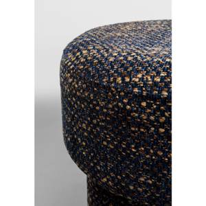 Tabouret Tripod bleu Bleu - Textile - 36 x 43 x 36 cm