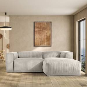 Ecksofa BUFFO 4-Sitzer Creme - Breite: 237 cm - Armlehne beidseitig montierbar - Ecke davorstehend rechts - Ottomane davorstehend rechts