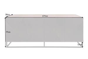 Sideboard CREATIVO Braun - Massivholz - Holzart/Dekor - 177 x 77 x 38 cm
