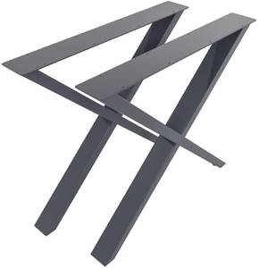 pieds de table Swift Lot de 2 Gris