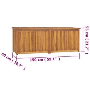 Gartenbox 3006661 Braun - Massivholz - Holzart/Dekor - 150 x 55 x 50 cm