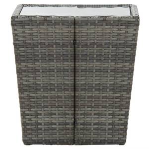 Beistelltisch 3005009-1 Grau - Kunststoff - Polyrattan - 42 x 43 x 42 cm