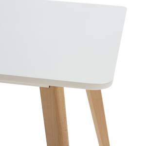 Esstisch Aroa Weißer, 80x60 cm Weiß - Holzwerkstoff - 80 x 74 x 80 cm